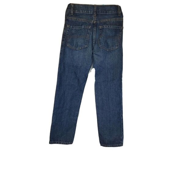 Children's Place Straight Jeans Dark Wash Size 7S Slim adjustable Worn Once! - Picture 5 of 11